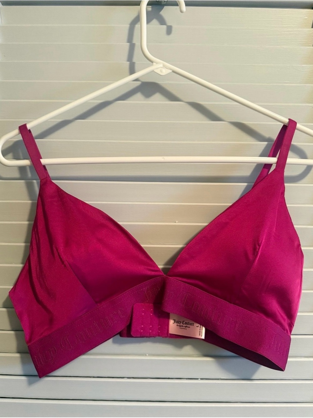 Juicy Couture Bright Fuchsia Triangle Bralette